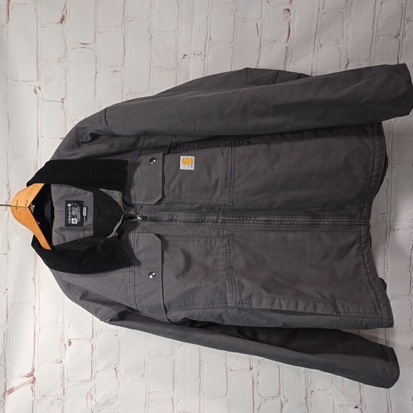 Carhartt Wash Duck Insulated Traditional Loose Fit Style DJ4480-M Mens Size 2XL - Picture 2 of 16